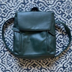 Forest Green back pack purse